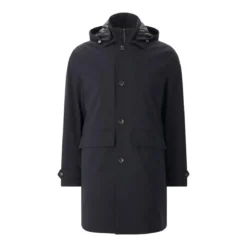 MONTECORE Parka mit Kapuze dunkelblau Übergangsjacke