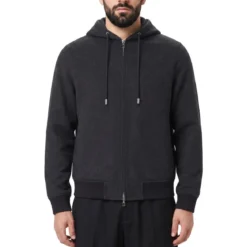 MONTECORE Sweatjacke aus Kaschmir grau Anzugjacke