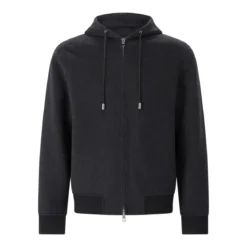 MONTECORE Sweatjacke aus Kaschmir grau Anzugjacke