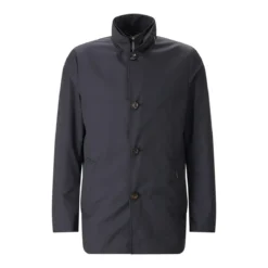 Moorer Jacke aus Materialmix blau Übergangsjacke