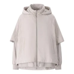 Moorer Jacke Talitha aus Veloursleder grau Übergangsjacke
