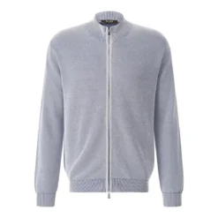 Moorer Strickjacke Urbino blau Übergangsjacke