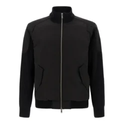 Moose Knuckles 'Magnus Knit Hybrid' Bomber Jacket Black Übergangsjacke