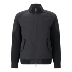 Moose Knuckles 'Magnus Knit Hybrid' Bomber Jacket Black Übergangsjacke