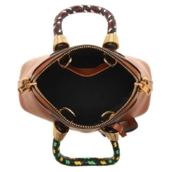 Moschino Braided Cord Cuoio Minitasche