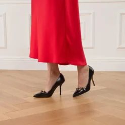 Moschino Mini Lettering Nero Pumps