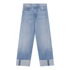 Mother Jeans The Half-Pipe Ankle Cuff Fray blau Jeans