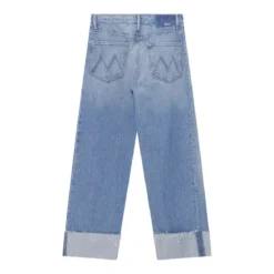 Mother Jeans The Half-Pipe Ankle Cuff Fray blau Jeans