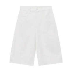 Mother Shorts The Whole Lot Zip Twist Fray weiß Shorts
