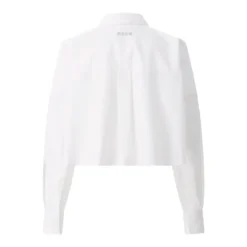 MSGM Hemdbluse Camica aus Baumwolle weiß Bluse