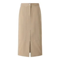 MSGM Midirock aus Baumwolle beige Midirock