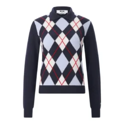 MSGM Pullover Maglia aus Merinowolle & Kaschmir braun