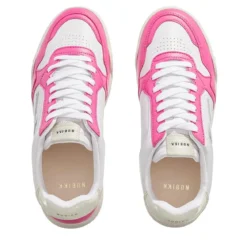 Nubikk Blueberry Pulse (L) White Leather Pink Low-Top-Sneaker