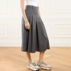 Philippe Model Odeon Low Woman Veau Mixage_Gris Low-Top-Sneaker
