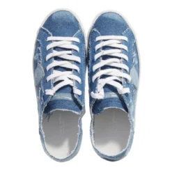 Philippe Model Prsx Low Woman Legere Sabot Denim Denim Blue Low-Top-Sneaker