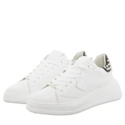 Philippe Model Tres Temple Low Woman Veau Goujons_Noir Noir Low-Top-Sneaker