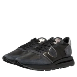 Philippe Model Tropez Haute Low Woman West Mixage_Noir Low-Top-Sneaker