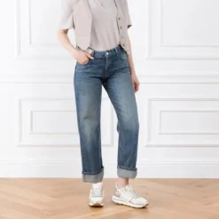 Philippe Model Tropez Haute Low Woman Baby Bear_Blanc Argent Low-Top-Sneaker
