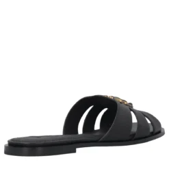Pinko Milly 04 - Slipper Calf Leather Black Black Slides
