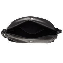 Pinko New Saddle Nero Limousine - Matt Silver Schultertasche