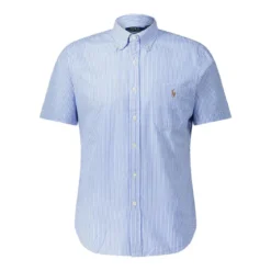 Polo Ralph Lauren Gestreiftes Kurzarmhemd blau Hemd