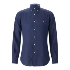 Polo Ralph Lauren Hemd mit Logo blau Hemd