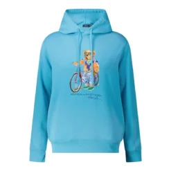 Polo Ralph Lauren Hoodie mit Print blau Poloshirt