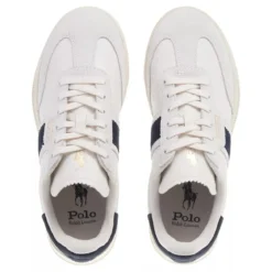 Polo Ralph Lauren Htr Aera-Sneakers-Low Top Lace Bianco/Navy Low-Top-Sneaker
