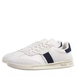 Polo Ralph Lauren Htr Aera-Sneakers-Low Top Lace Bianco/Navy Low-Top-Sneaker