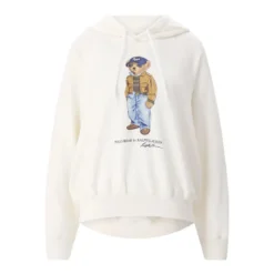 Polo Ralph Lauren Kapuzenpullover aus Woll-Mix weiß Pullover