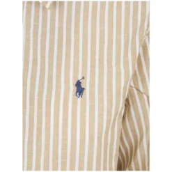 Polo Ralph Lauren Long-Sleeve Button-Up Shirt Neutrals Bluse