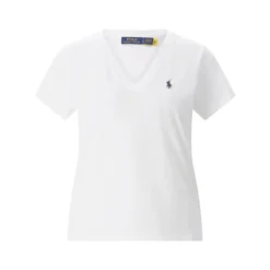 Polo Ralph Lauren T-Shirt mit V-Ausschnitt weiß T-Shirt