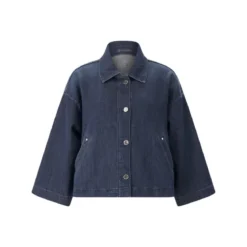 Raffaello Rossi Jeansjacke aus Baumwoll-Mix blau Übergangsjacke