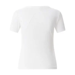 Rag & Bone Geripptes T-Shirt weiß Top