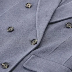 Rag & Bone Mantel aus Kaschmir-Woll-Mix blau Wintermantel