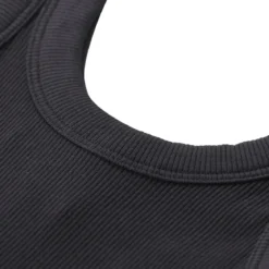 Rag & Bone Ripp-Top mit U-Ausschnitt schwarz Top