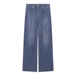 Rag & Bone Wide Leg Hose Miramar Terry blau Hose