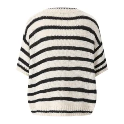 Roberto Collina Kurzarm-Strickpullover weiß Pullover