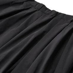 Roberto Collina Maxirock mit elastischem Bund schwarz Minirock