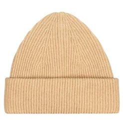 Roberto Collina Merino-Mütze beige Wollmütze
