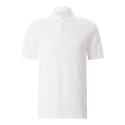 Roberto Collina Poloshirt aus Baumwolle weiß Poloshirt