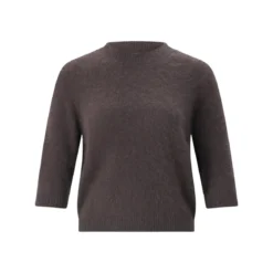 Roberto Collina Pullover aus Angorawoll-Mix braun Pullover