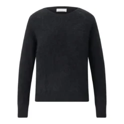 Roberto Collina Pullover aus Angorawoll-Mix schwarz Pullover