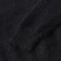 Roberto Collina Pullover aus Angorawoll-Mix schwarz Pullover
