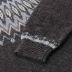 Roberto Collina Pullover aus Alpaka-Woll-Mix braun Pullover