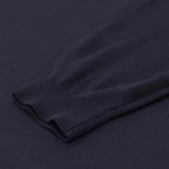 Roberto Collina Pullover mit Stehkragen blau Pullover