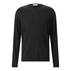 Roberto Collina Rundhalspullover aus Merinowolle blau Pullover