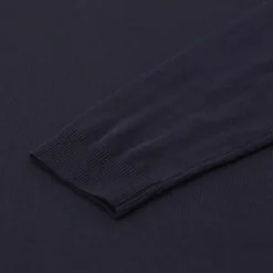Roberto Collina Strickpullover mit V-Ausschnitt schwarz Longsleeve