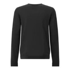 Roberto Collina Strickpullover mit V-Ausschnitt schwarz Longsleeve
