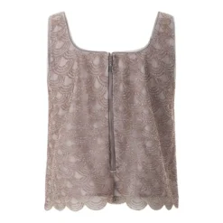 Rotate Kurzes Top mit Pailletten braun Top